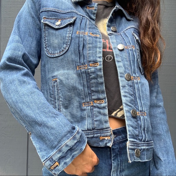 SOLD!!J.Crew button down denim jacket Sz S - Picture 6 of 6